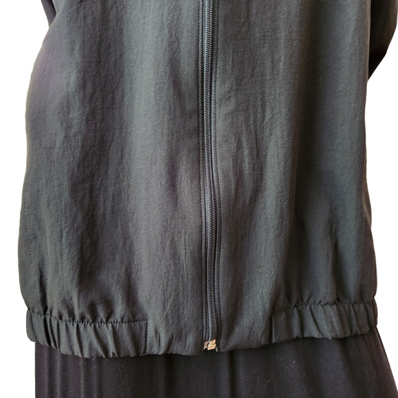 Blair Windbreaker Jacket Black/Tan Embroidered Flowers - Picture 5 of 11